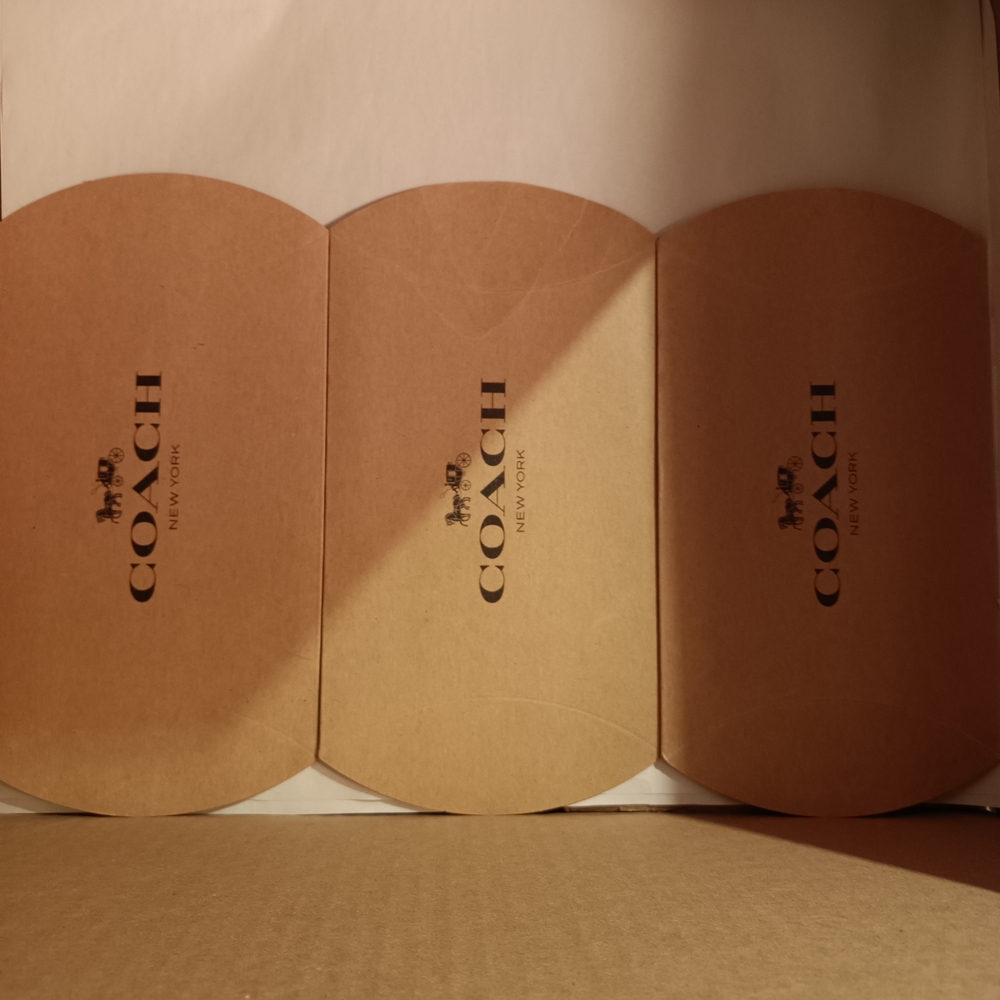 Coach Tan Gift Boxes Trio New Never Used Approximately 7 X 5 X 2 Post Is For 3